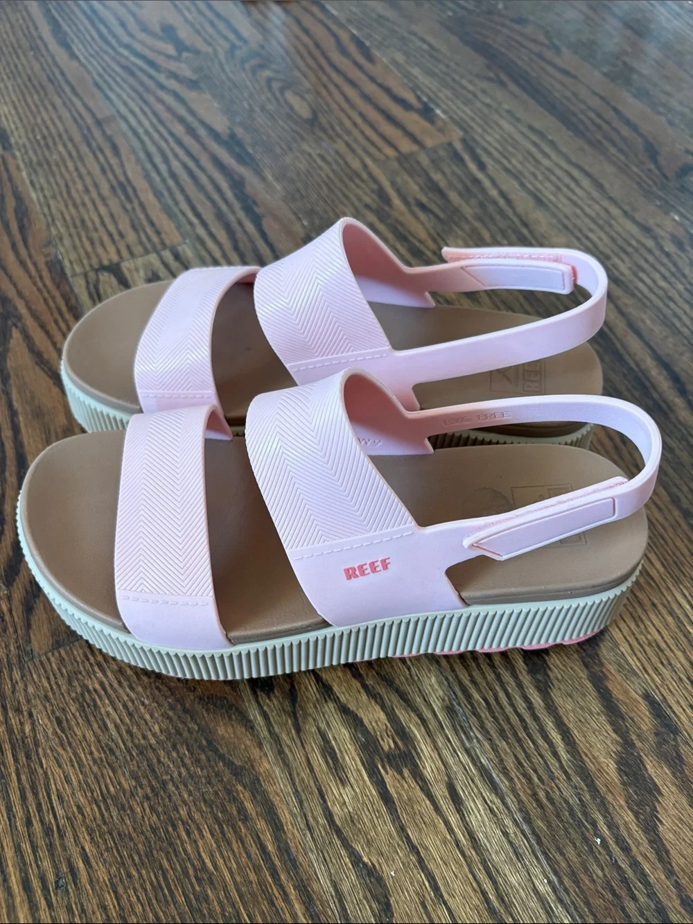 Reef Women's Light Pink Platform Slingback Sandals - Picture 1 of 5